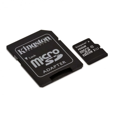 Kingston 16 GB microSDHC memóriakártya, Class 10