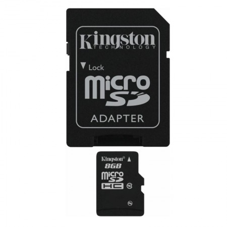 Kingston 8 GB microSDHC memóriakártya, Class 10