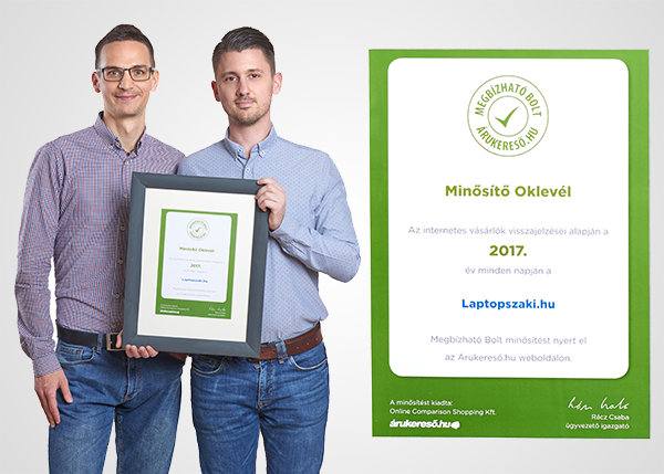 Megbízható bolt: minősítő oklevelet kapott a Laptopszaki