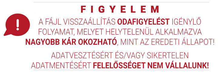 Tippek-trükkök: Hogyan állítsak vissza törölt fájlokat?