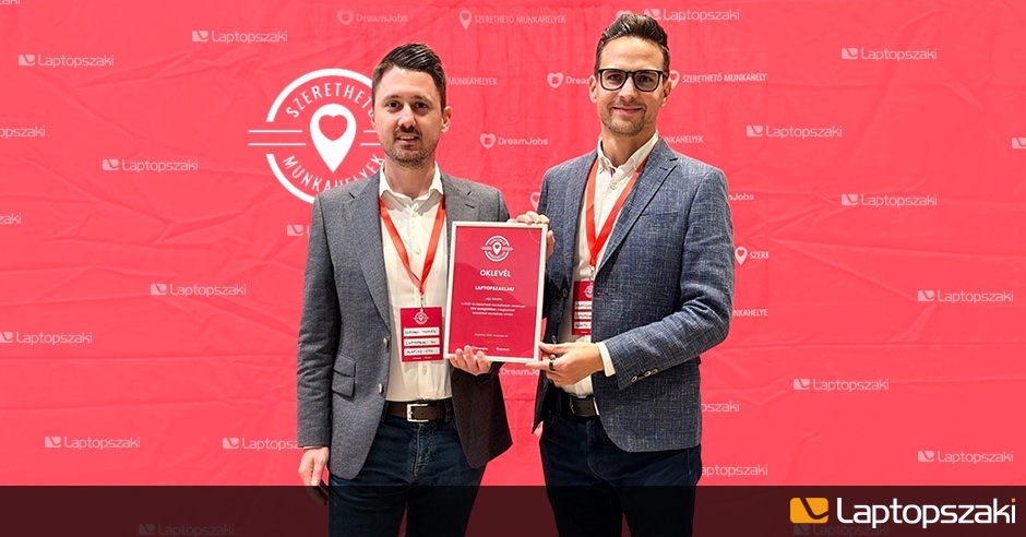 2025-ben is Szerethető Munkahely lett a Laptopszaki