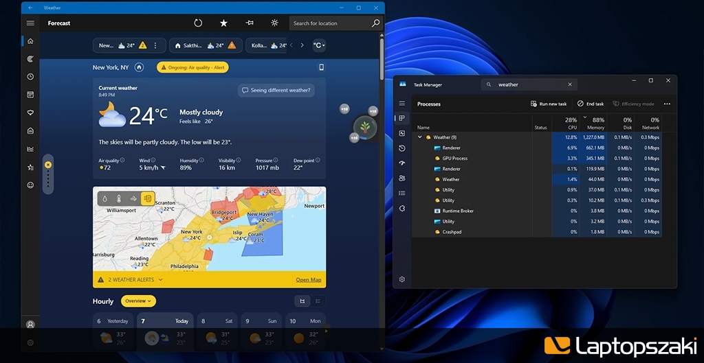 Lehet, hogy a Windows 11 Időjárás appja miatt lassú a laptopod?